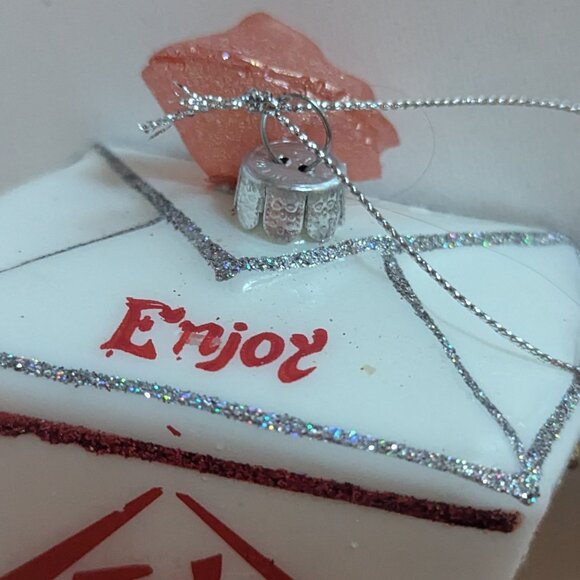 NWT Figural Chinese Take Out Ornament Christmas Tree Ashland Holiday Decoration - Picture 8 of 10